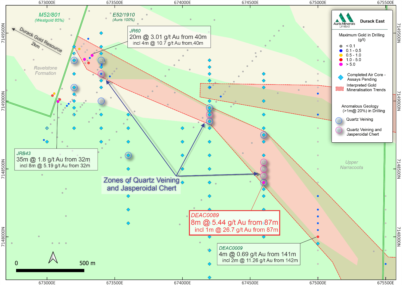 Durack East Prospect – Drilling and Geology Summary
